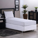 Jogo de Lençol Grid Quadriculado 2 Peças Solteiro 80% Algodão / 20% Poliéste