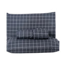 Jogo de Lençol Grid Quadriculado 3 Peças Queen 80% Algodão / 20% Poliéster P