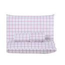 Jogo de Lençol Grid Quadriculado 3 Peças Queen 80% Algodão / 20% Poliéster P