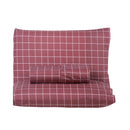 Jogo de Lençol Grid Quadriculado 3 Peças Queen 80% Algodão / 20% Poliéster P