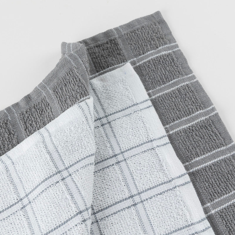 Kit 02 Panos de Copa Chess Xadrez Felpudo Cinza