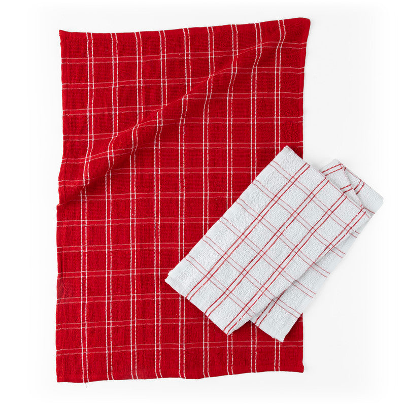 Kit 02 Panos de Copa Chess Xadrez Felpudo Vermelho