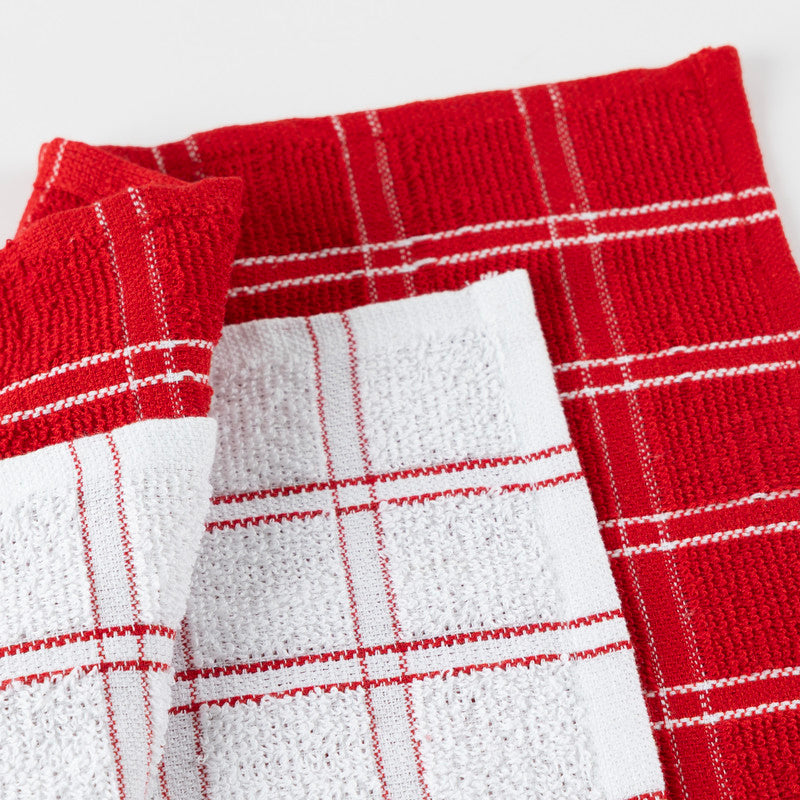 Kit 02 Panos de Copa Chess Xadrez Felpudo Vermelho