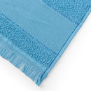 Kit com 12 Toalha Social Franjinha 23cm x 39cm Azul Pacifico