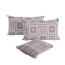 Kit Xale Para Sofá Com Franja Marrocos 5 Peças 1,35 x 1,35 60% Algodão / 40%