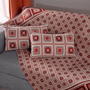 Kit Xale Para Sofá Com Franja Marrocos 5 Peças 1,35 x 1,35 60% Algodão / 40%