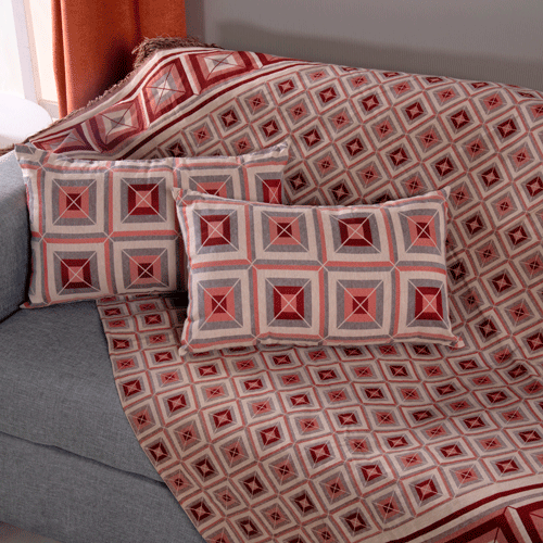 Kit Xale Para Sofá Com Franja Marrocos 5 Peças 1,35 x 1,35 60% Algodão / 40%