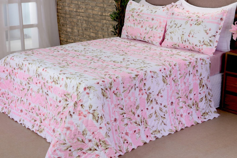 Cobreleito Bouti Garden Queen Lirio 03 Peças