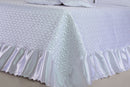 Kit de Colcha Cobre leito Athena Casal Queen 05 peças Branco