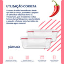 Pote De Vidro Retangular Hérmetico 370ml Forno E Micro Ondas