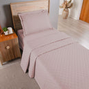 Kit Cobre Leito Matelado Dupla Face Attuale 2 Peças Solteiro 100% Poliéster -