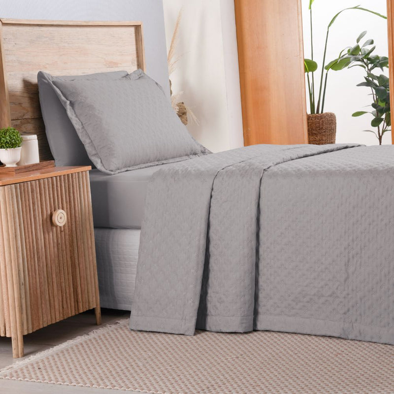 Kit Cobre Leito Matelado Dupla Face Attuale 2 Peças Solteiro 100% Poliéster -