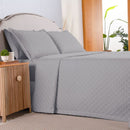 Kit Cobre Leito Matelado Dupla Face Attuale 3 Peças King 100% Poliéster - Cinz