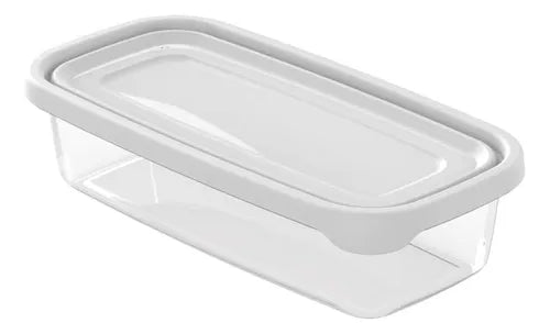 Jogo De Potes Plástico Plasvale Mais 12 Branco