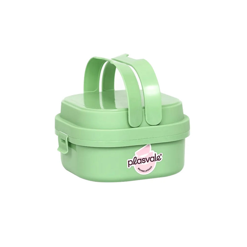 Marmita Com 2 Compartimentos, Travas e Alças Plasvale Verde