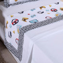 Jogo de Lençol Solteiro 3 Peças Estampado Boy 300 Fios com Elástico