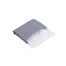 Manta para Sofá Jacquard Grid com Franja 2,10x1,35 m Dupla Face