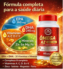 Ômega 3 Multivitamínico A-Z EPA DHA 1400mg 60 Cápsulas