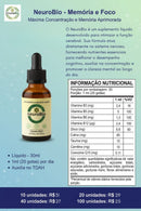 Kit 2 NeuroBio Memória Foco e Concentração 30ml ImuneBio