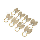 Kit 8 Anéis para Guardanapos Orelhinha Páscoa 8 Peças 10cm x 7cm Argola MDF e Te