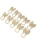Kit 10 Anéis para Guardanapos Orelhinha Páscoa 10 Peças 10cm x 7cm Argola MDF e