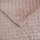 Manta Cobertor Fleece Casal Queen 2,20x2,40 m Textura Bolinha Macia