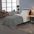 Coberdrom Cobertor Dupla Face 1 Peça Solteiro Manta Soft e Sherpa de Carneiro -