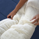 Coberdrom Solteiro Dupla Face Soft e Sherpa Carneiro 230x170 cm 100% Poliéster