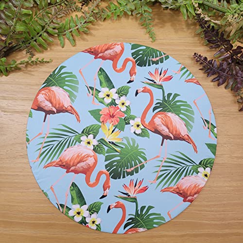 Kit 4 Capas para Sousplat Flamingo e Costela Adão 35cmx35cm