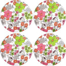 Kit Quarteto Sousplat Jardins da Nina 35cmx35cm