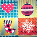 Kit 4 Capas para Sousplat Retalho Natalino 35cmx35cm